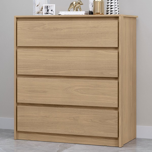 Cômoda Carla 4 Gavetas Castanho - Mx Móveis