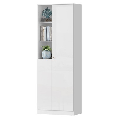 Sapateira Lince 2 Portas 8 Prateleiras Branco - Mx Móveis