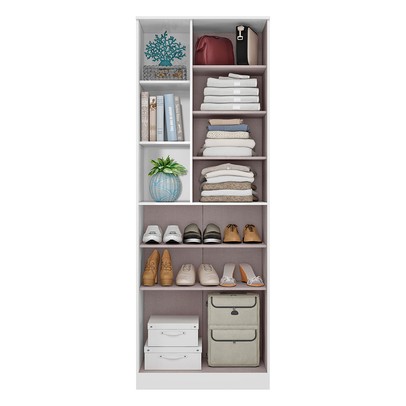 Sapateira Lince 2 Portas 8 Prateleiras Branco - Mx Móveis