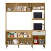 Cozinha Compacta Cloe 4 Portas 1 Gaveta Castanho/Off White - Mx Móveis