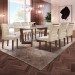 Mesa de Jantar 8 Lugares Itália com Vidro Chocolate/Off White/Bege - Panorama Móveis