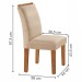 Mesa de Jantar 4 Lugares Austin Cinamomo/Off White/Suede Pena - Panorama Móveis