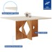 Mesa de Jantar 4 Lugares Austin Cinamomo/Off White/Suede Pena - Panorama Móveis