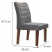 Mesa de Jantar 6 Lugares Espanha com Vidro Chocolate/Off White/Cinza - Panorama Móveis
