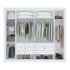 Guarda-Roupa Casal Imperatore 6 Portas 6 Gavetas 100% Mdf 81668.284 Branco - Móveis Lopas