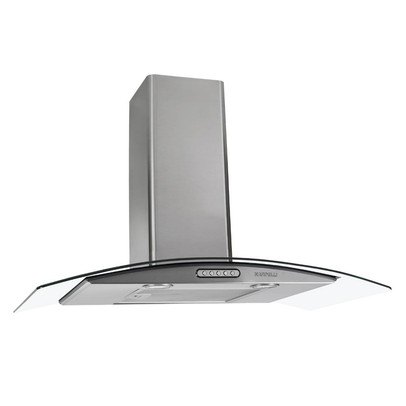 Coifa de Parede Vidro Curvo Clean Slim 75cm 220v - Nardelli