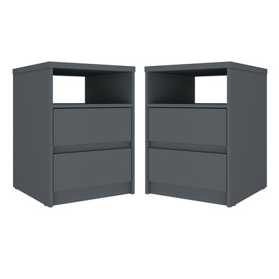 Mesa de Cabeceira Gales Kit 2 Mesas de Cabeceira 100% Mdf Grafitto - Mambel