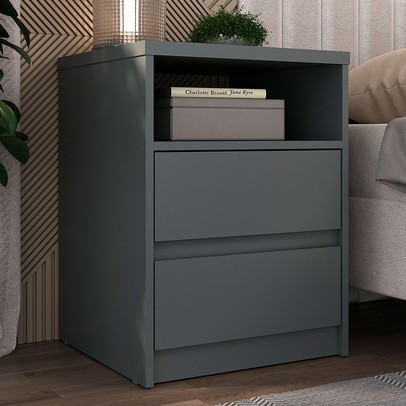 Mesa de Cabeceira Gales Kit 2 Mesas de Cabeceira 100% Mdf Grafitto - Mambel