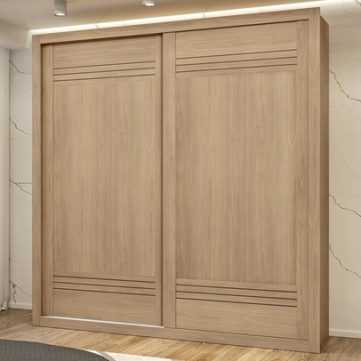 Guarda-Roupa Casal Tripoli 100% Mdf 2 Portas 4 Gavetas Castanho - Mx Móveis