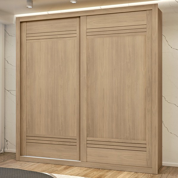 Guarda-Roupa Casal Tripoli 100% Mdf 2 Portas 4 Gavetas Castanho - Mx Móveis