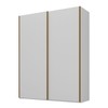Guarda-Roupa Solteiro Veneto 2 Portas 3 Gavetas 100% Mdf Branco - Mambel