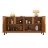 Buffet Lizz 4 Portas 2 Prateleiras Cedro - Casa D