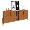 Balcão Buffet Lizz 4 Portas com Adega Cedro 050520 - Casa D
