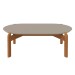 Mesa de Centro Lizz Oblonga Off White/Cedro - Casa D