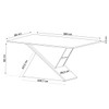 Mesa de Jantar 6 Lugares Fusion Mel/Blonde/Pérola - Viero Móveis