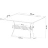 Mesa de Jantar 6 Lugares Celta Mel/Blonde/Pérola - Viero Móveis