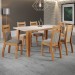 Mesa de Jantar 6 Lugares Volei  Mel/Blonde/Pérola - Viero Móveis