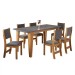 Mesa de Jantar 6 Lugares Virtus Mel/Cinza/Grafite - Viero Móveis