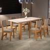 Mesa de Jantar 6 Lugares Virtus Mel/Blonde/Pérola - Viero Móveis
