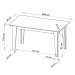 Mesa de Jantar 6 Lugares Virtus Mel/Blonde/Pérola - Viero Móveis