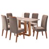 Mesa de Jantar 6 Lugares Fama Mel/Blonde/Perola - Viero Móveis