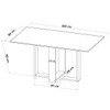 Mesa de Jantar 6 Lugares Fama Mel/Blonde/Perola - Viero Móveis