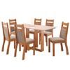 Mesa de Jantar 6 Lugares Vivy Mel/Blonde/Perola - Viero Móveis