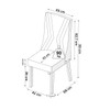 Mesa de Jantar 8 Lugares Luxury com Vidro Mel/Off White/Bronze - Viero Móveis