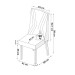 Mesa de Jantar 8 Lugares Luxury com Vidro Mel/Off White/Bronze - Viero Móveis