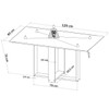 Mesa de Jantar 4 Lugares Blend Mel/Blonde/Perola - Viero Móveis