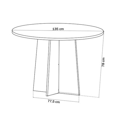 Mesa de Jantar 6 Lugares Calm com Vidro Mel/Marfim/Off White - Viero Móveis