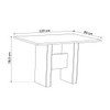 Mesa de Jantar 4 Lugares Blanc Mel/Bombom - Viero Móveis