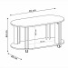 Mesa de Centro Ciclo 1 Prateleira 100% Mdf Naturale - Pnr Móveis