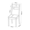 Mesa de Jantar 4 Lugares Merlot com Vidro Mel/Perola/ Off White - Viero Móveis