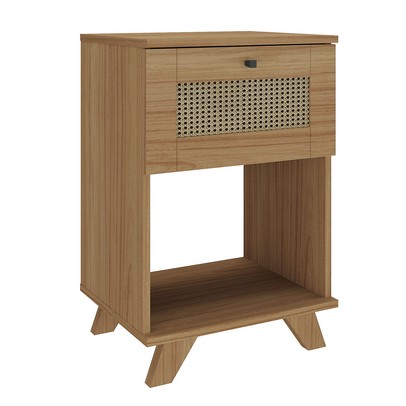 Mesa de Canto Decor 1 Gaveta Carvalho - Pnr Móveis