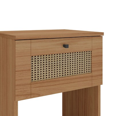 Mesa de Canto Decor 1 Gaveta Carvalho - Pnr Móveis