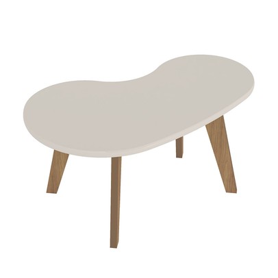 Mesa de Centro Flora 100% Mdf Off White - Pnr Móveis