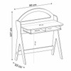 Mesa Escrivaninha Mali 100% Mdf Carvalho/Menta - Pnr Móveis