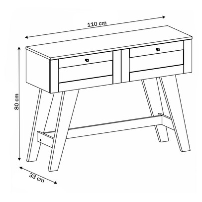 Aparador Decor 2 Gavetas Carvalho - Pnr Móveis