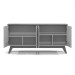 Balcão Buffet Atlanta 4 Portas Off White/Nature - Tebarrot