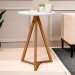 Mesa de Canto Classic Branco/Nature - Tebarrot