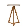 Mesa de Canto Classic Off White/Nature - Tebarrot