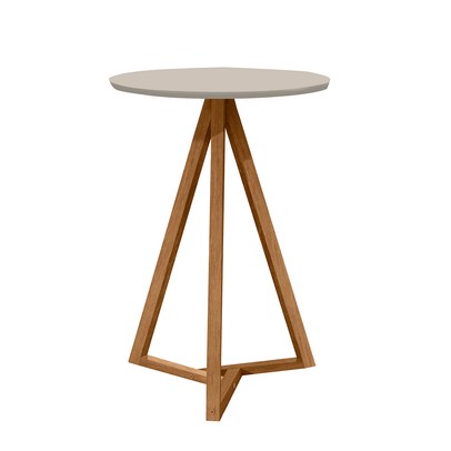 Mesa de Canto Classic Off White/Nature - Tebarrot