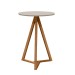 Mesa de Canto Classic Off White/Nature - Tebarrot