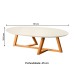 Mesa de Centro Classic Off White/Nature - Tebarrot