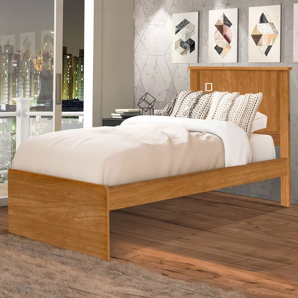 Cama de Solteiro Barcelona Nature - Tebarrot