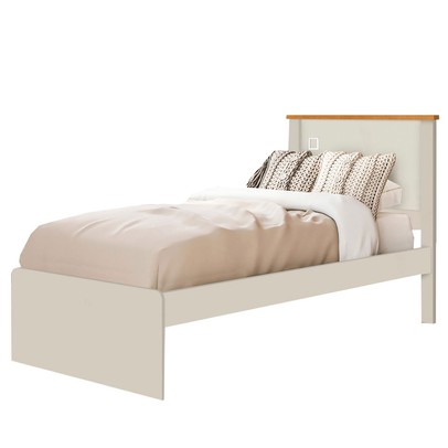 Cama de Solteiro Barcelona Off White/Mad - Tebarrot