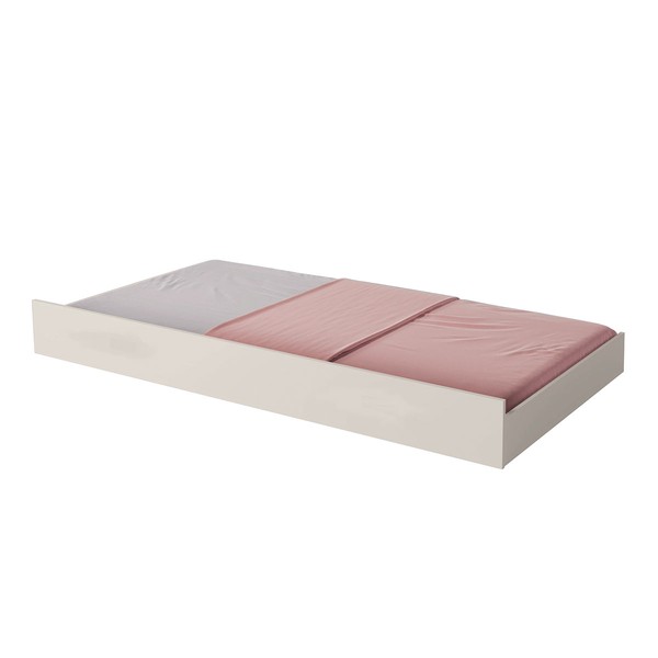 Cama Auxiliar Solteiro Barcelona Off White - Tebarrot