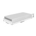 Cama Auxiliar Solteiro Barcelona Branca - Tebarrot