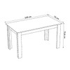 Mesa de Jantar 6 Lugares Ariela Mel/Bombom - Viero Móveis